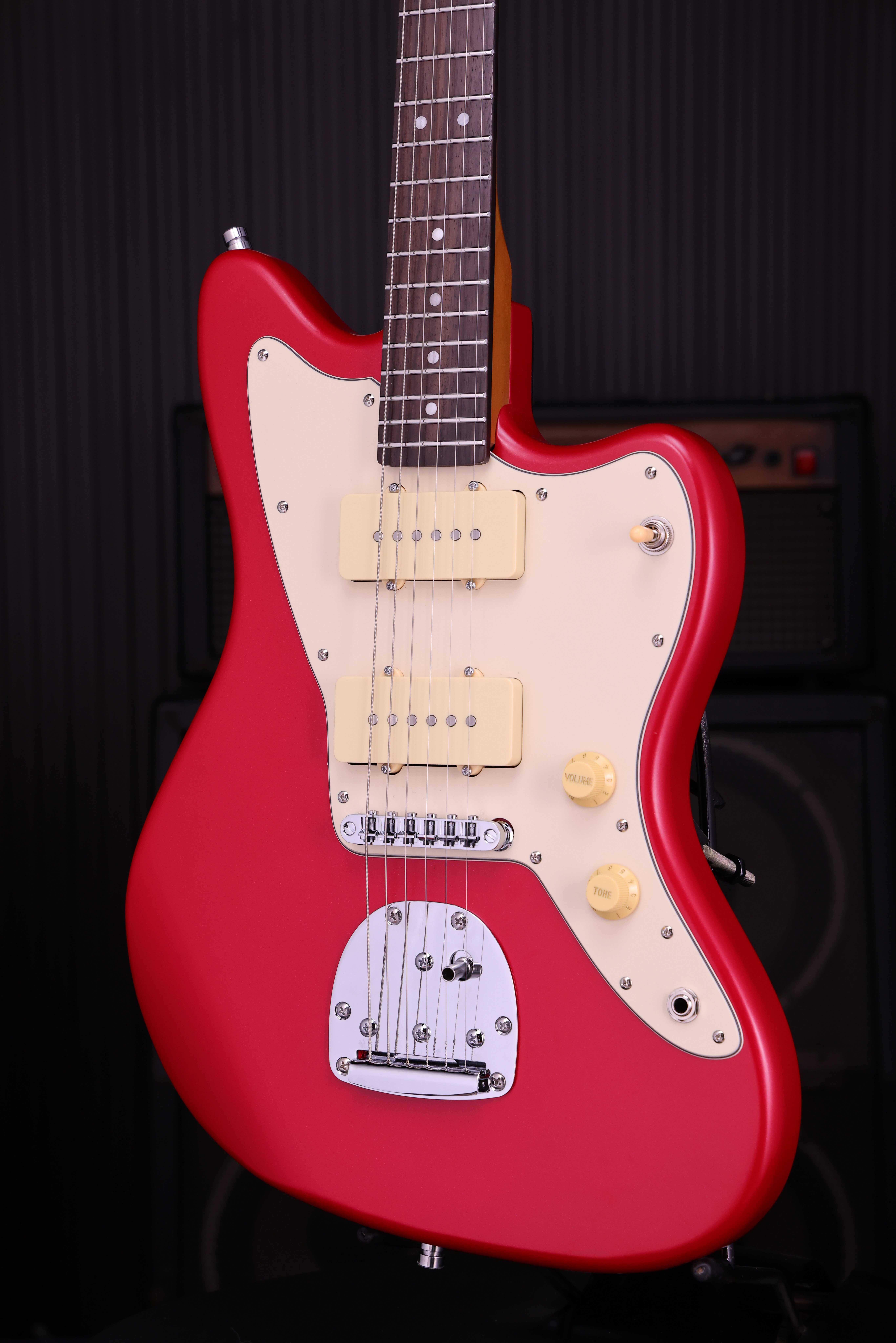 PJ-3 Candy Red P90 E-Gitarre